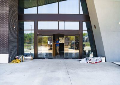 A man buying something from a shop